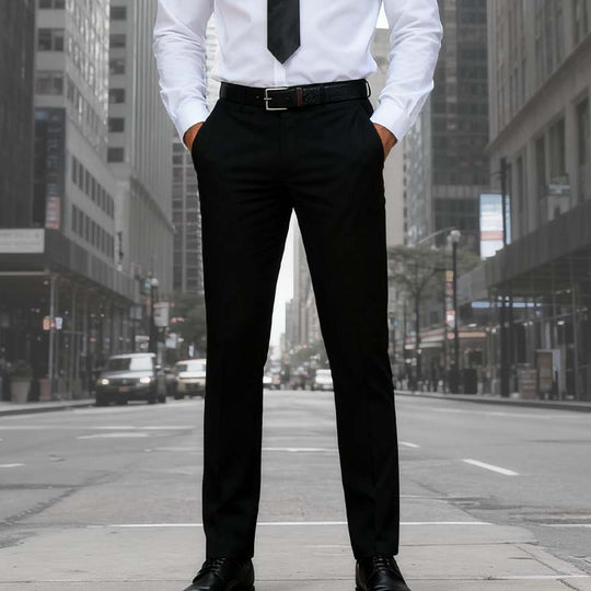 💼 Sharp Look, Easy Movement | Men's Lightweight Stretch Suit Pants