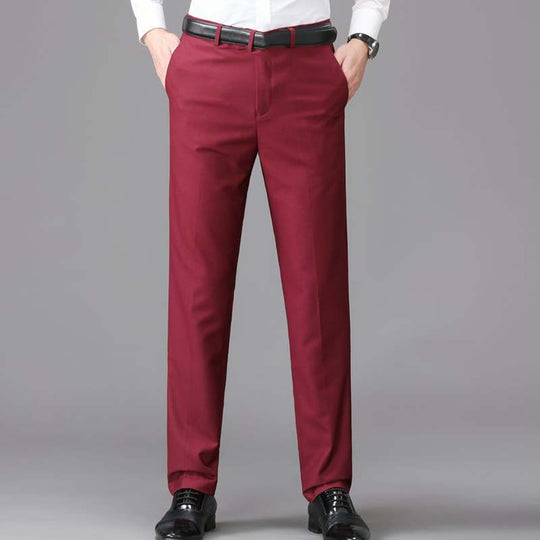 💼 Sharp Look, Easy Movement | Men's Lightweight Stretch Suit Pants