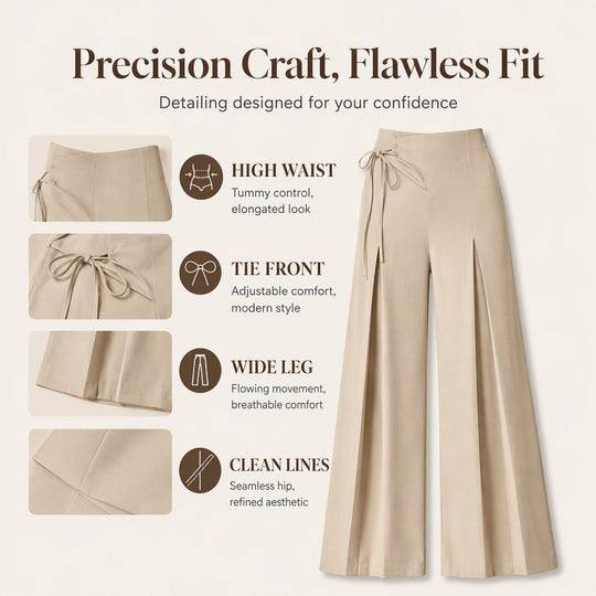 🌸Hot Sale 50% OFF💖Women's Casual High-Waisted Wide-Leg Pants