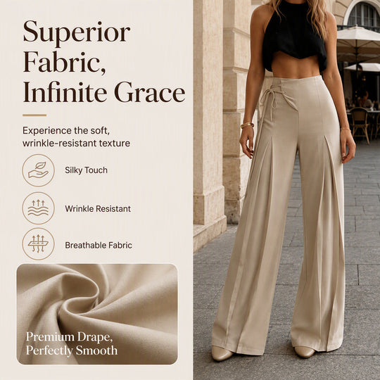 🌸Hot Sale 50% OFF💖Women's Casual High-Waisted Wide-Leg Pants