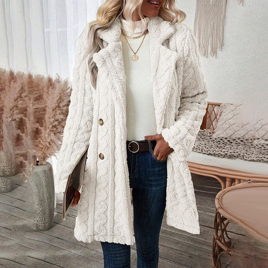 Gift Choice- Women's Windproof Warm Double Breasted Coat