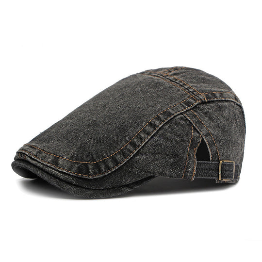 🧢✨Unisex Vintage Distressed Beret Flat Cap