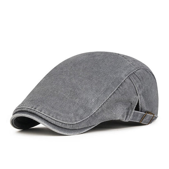 🧢✨Unisex Vintage Distressed Beret Flat Cap