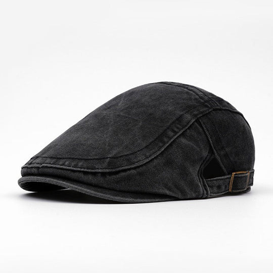 🧢✨Unisex Vintage Distressed Beret Flat Cap