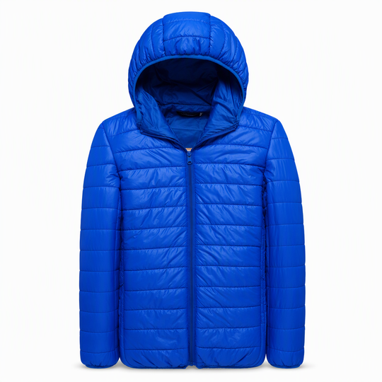 Men's Lightweight Hooded Padded Cotton Casual Short Winter Coat Plus Size
