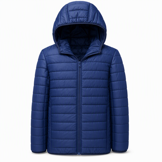 Men's Lightweight Hooded Padded Cotton Casual Short Winter Coat Plus Size