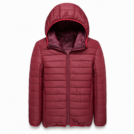 Men's Lightweight Hooded Padded Cotton Casual Short Winter Coat Plus Size
