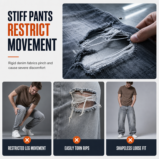 🖤Black Friday Sale:50% OFF🖤👖 Rugged Stretch | Men’s Slim-Fit Ripped Denim Jeans