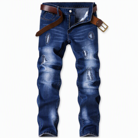 🖤Black Friday Sale:50% OFF🖤👖 Rugged Stretch | Men’s Slim-Fit Ripped Denim Jeans