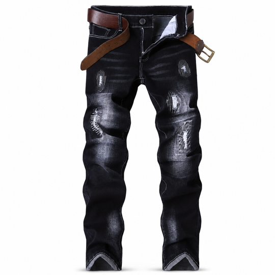 🖤Black Friday Sale:50% OFF🖤👖 Rugged Stretch | Men’s Slim-Fit Ripped Denim Jeans