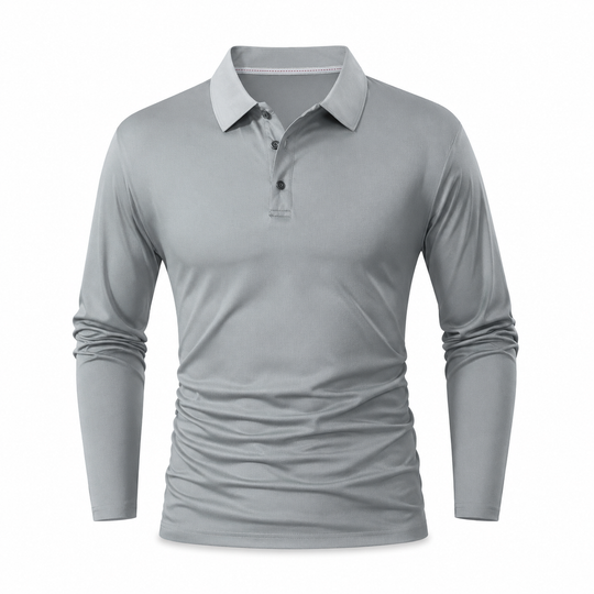 Men's Long Sleeve Collared T-Shirt