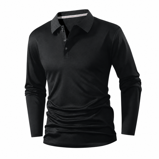 Men's Long Sleeve Collared T-Shirt