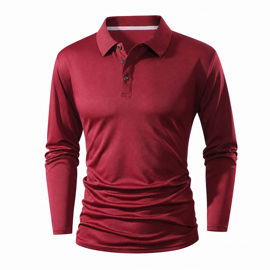 Men's Long Sleeve Collared T-Shirt