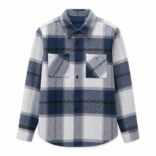 Men's Casual Plaid Flannel Shirt