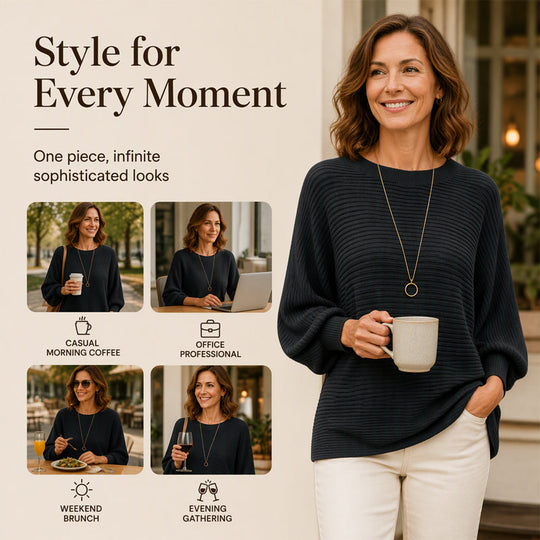 Women's Oversized Ribbed Knit Sweater