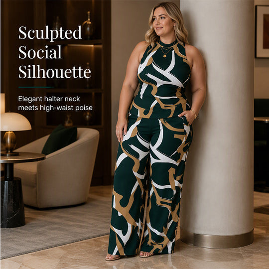 Elegant Print 2-Piece Set for Women