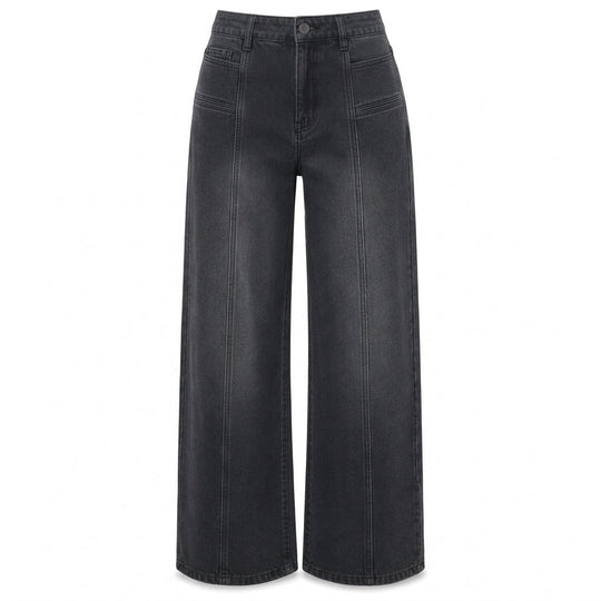Women's High Waisted Wide Leg Denim Pants
