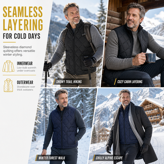 🖤Black Friday Sale:50% OFF🖤 Men's Winter Loose Fit Vest High Street Fashion Minimalist Sleeveless