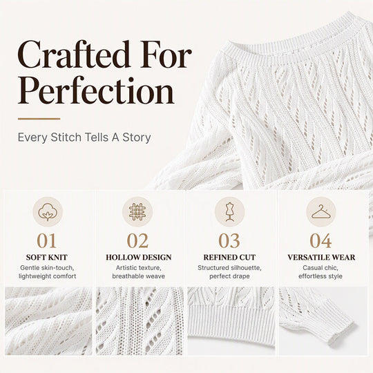 Women's Off-The-Shoulder Cropped Knit Sweater