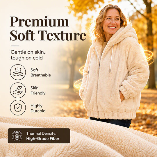 🔥LAST DAY SALE 70% OFF👍✨☁️Soft & Skin-Friendly, Everyday Casual🧥 Women's Hooded Jacket – Comfortable Fabric & Relaxed Fit ✨