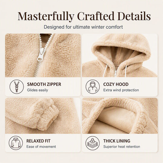 🔥LAST DAY SALE 70% OFF👍✨☁️Soft & Skin-Friendly, Everyday Casual🧥 Women's Hooded Jacket – Comfortable Fabric & Relaxed Fit ✨