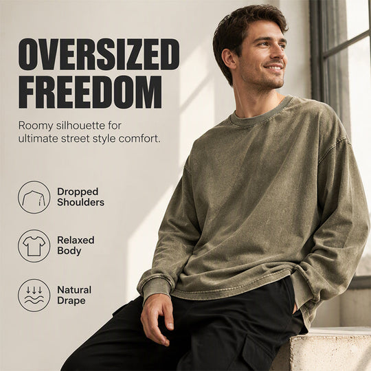 Vintage Washed Long Sleeve T-Shirt