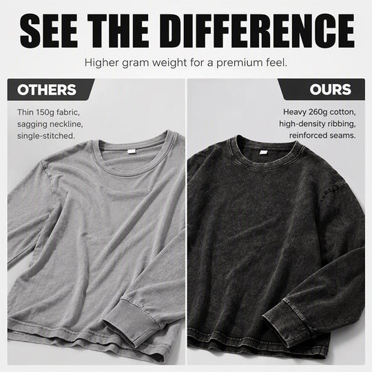 Vintage Washed Long Sleeve T-Shirt