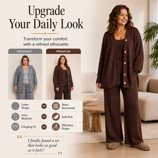 🍂 Women's 3-Piece Knit Set – Multiple Colors, Easy to Style ✨