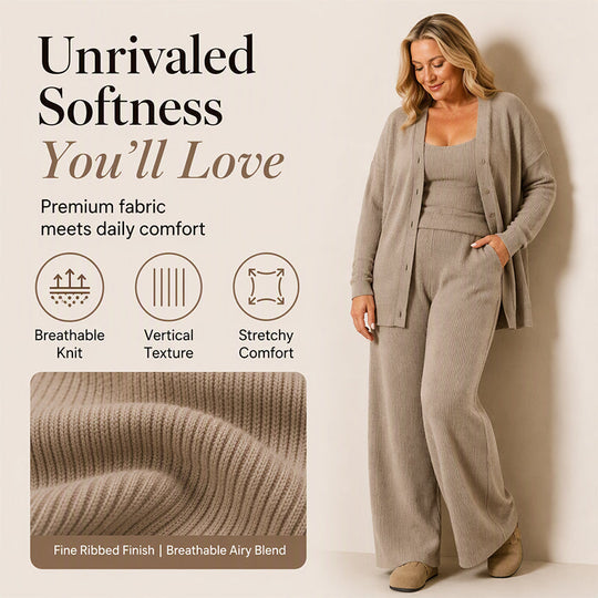 🍂 Women's 3-Piece Knit Set – Multiple Colors, Easy to Style ✨