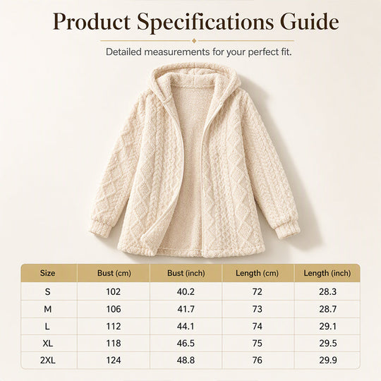 Women’s Casual Plush Hooded Jacket