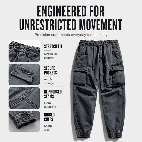 💕Free Shipping✈️Men's Multi Pocket Jogger Cargo Pants