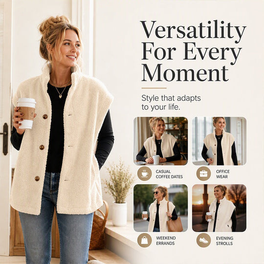 Women's Casual Sherpa Warm Vest