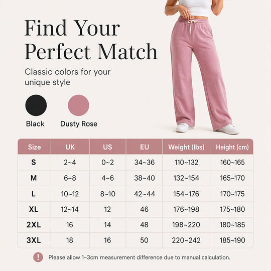 Women's Casual High-Waisted Wide-Leg Sweatpants