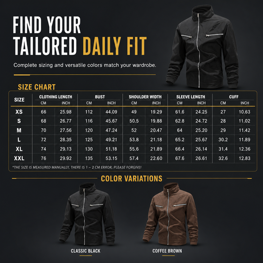 Men's Casual Stand Collar Bomber Jacket