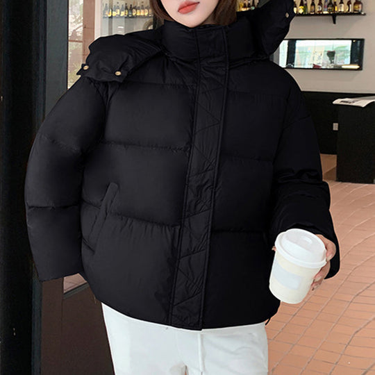 Women's Thickened Short Hooded Winter Coat