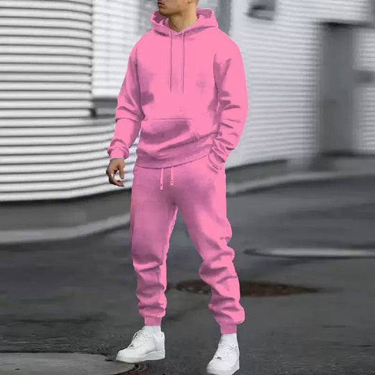 Men's Casual Hoodie & Sweatpants 2-Piece Set