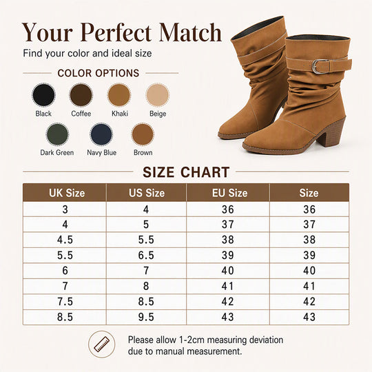 Women's Pointed-Toe Mid-Calf Slouchy Boots