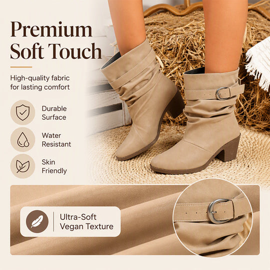 Women's Pointed-Toe Mid-Calf Slouchy Boots
