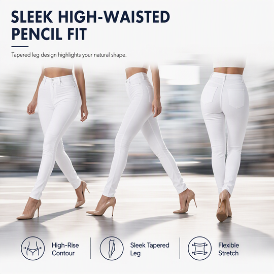 🖤Black Friday Sale:50% OFF🖤Women's High Waisted Slim Fit Pencil Pants