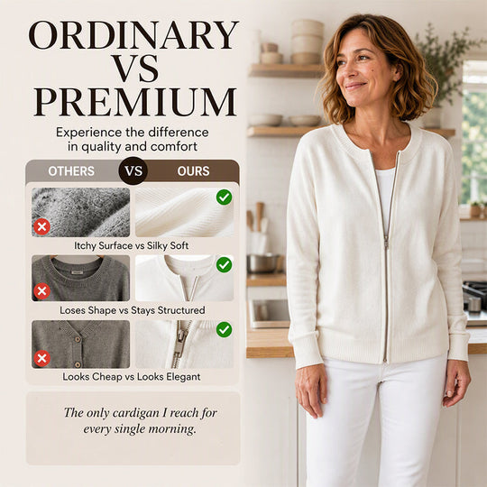 Women's Casual Zip-Up Knit Jacket