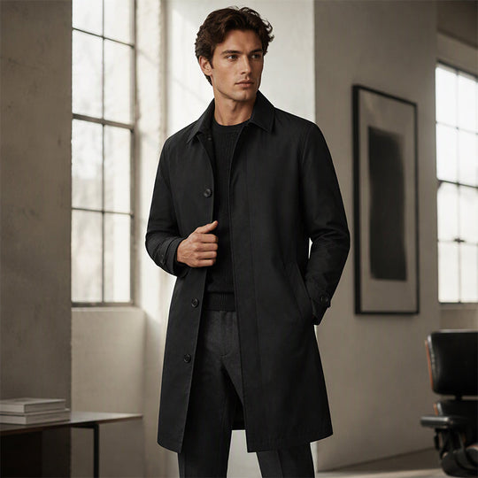 ⚡Free Shipping⚡Men's Water-Resistant Padded Trench Coat