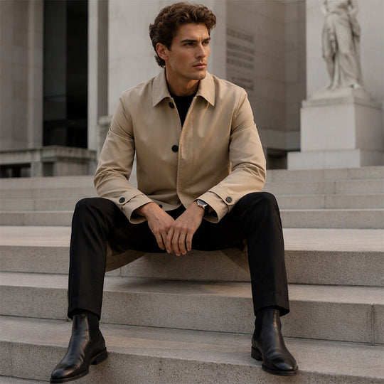⚡Free Shipping⚡Men's Water-Resistant Padded Trench Coat