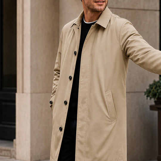 ⚡Free Shipping⚡Men's Water-Resistant Padded Trench Coat
