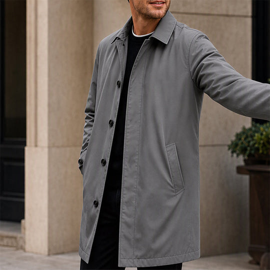 ⚡Free Shipping⚡Men's Water-Resistant Padded Trench Coat