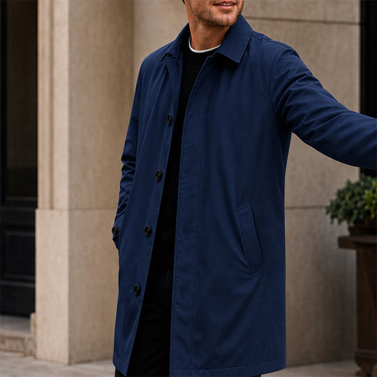 ⚡Free Shipping⚡Men's Water-Resistant Padded Trench Coat
