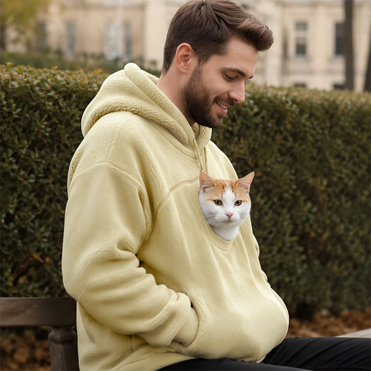 💕Free Shipping✈️Unisex Pet Carrier Plush Hooded Sweatshirt