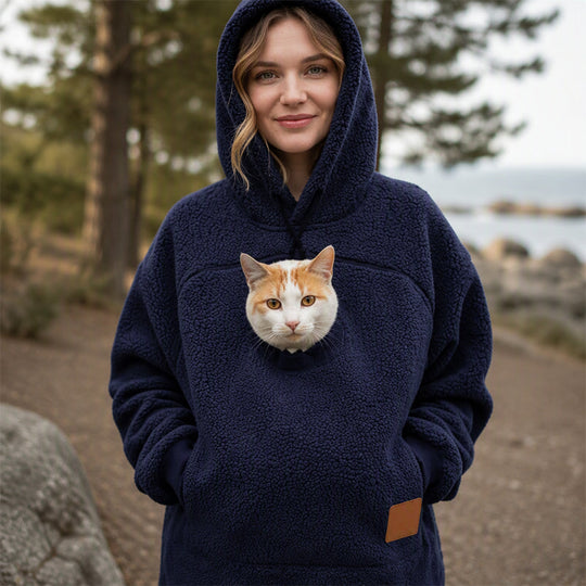 💕Free Shipping✈️Unisex Pet Carrier Plush Hooded Sweatshirt