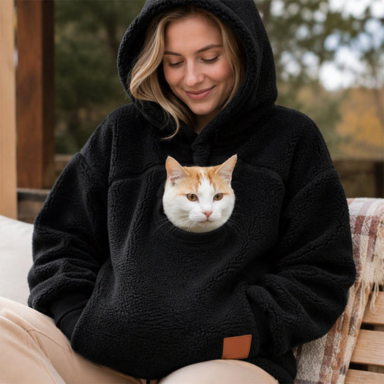 💕Free Shipping✈️Unisex Pet Carrier Plush Hooded Sweatshirt