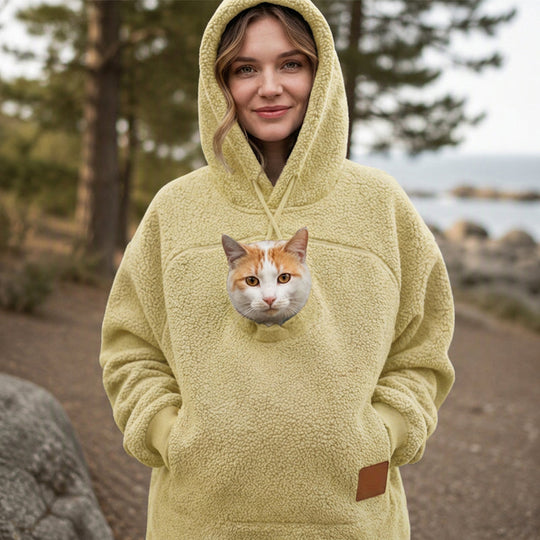 💕Free Shipping✈️Unisex Pet Carrier Plush Hooded Sweatshirt