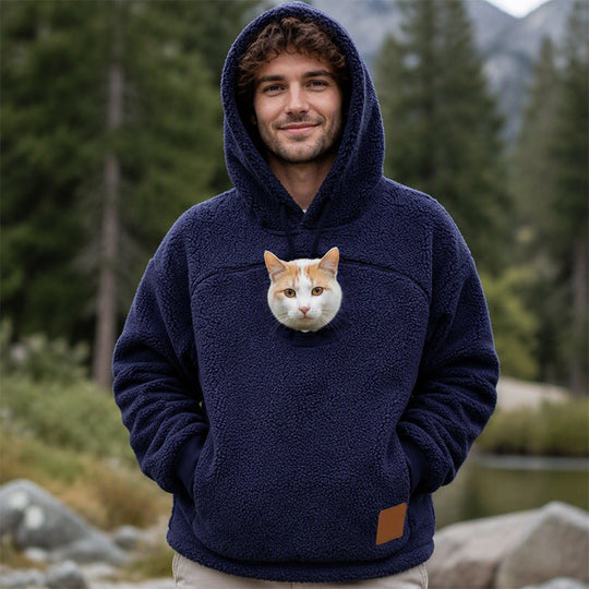 💕Free Shipping✈️Unisex Pet Carrier Plush Hooded Sweatshirt